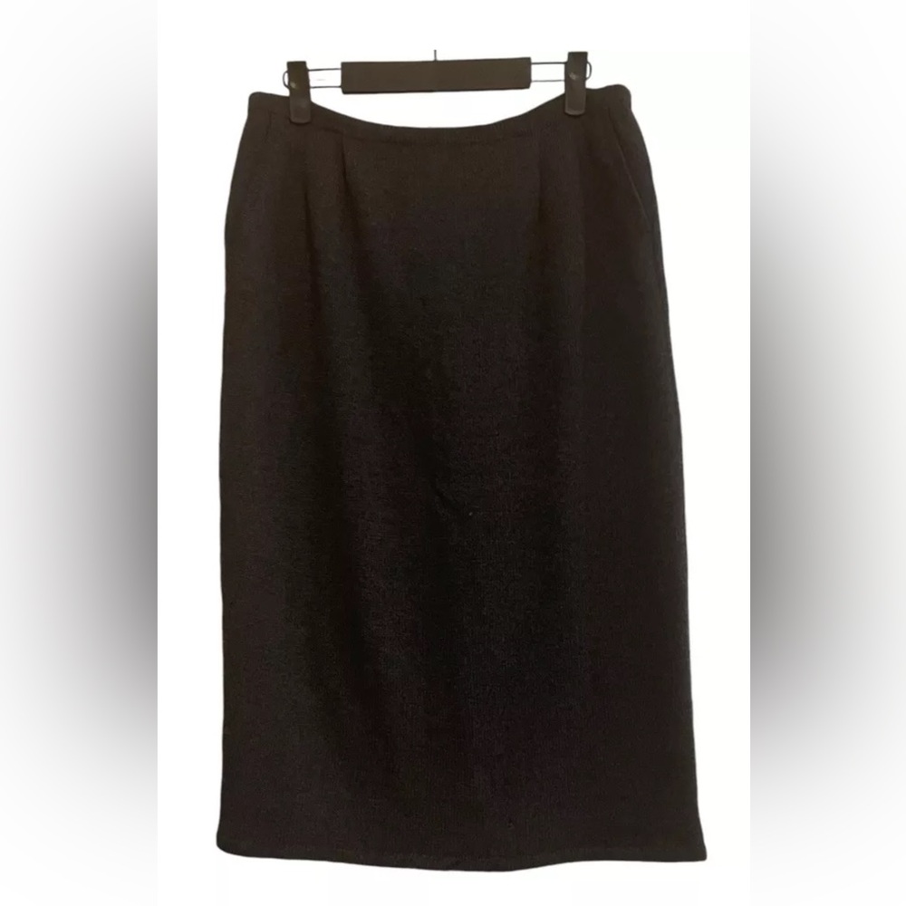 DON SAYRES Womens Vintage Wool Pencil Skirt Size 12 Gray Retro Grunge Boho Chic